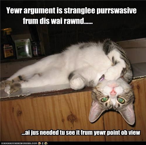 Yewr argument is stranglee purrswasive
