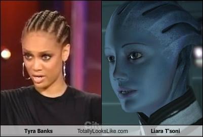 Tyra Banks Totally Looks Like Liara T'soni
