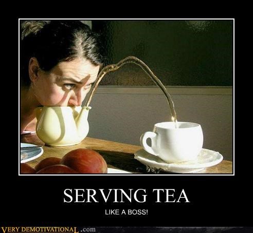 SERVING TEA