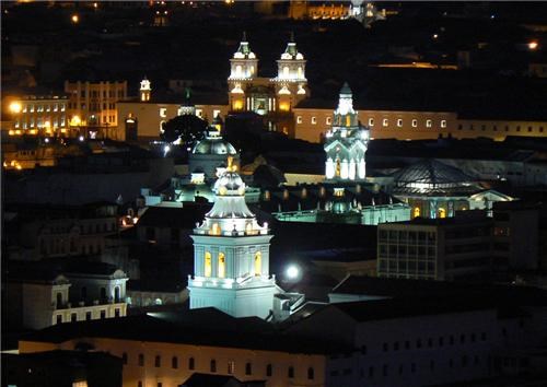 Quito, Ecuador at Night