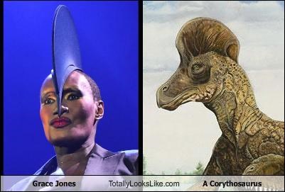 TLL Classics: Grace Jones Totally Looks Like A Corythosaurus