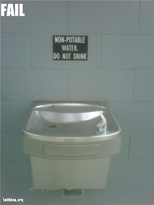 Water Fountain FAIL