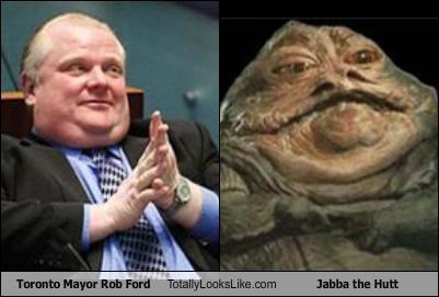 Toronto Mayor Rob Ford Totally Looks Like Jabba the Hutt