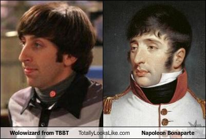 Wolowizard from TBBT Totally Looks Like Napoleon Bonaparte