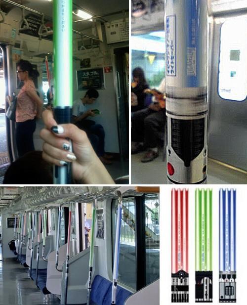 Lightsabers on a Train of the Day