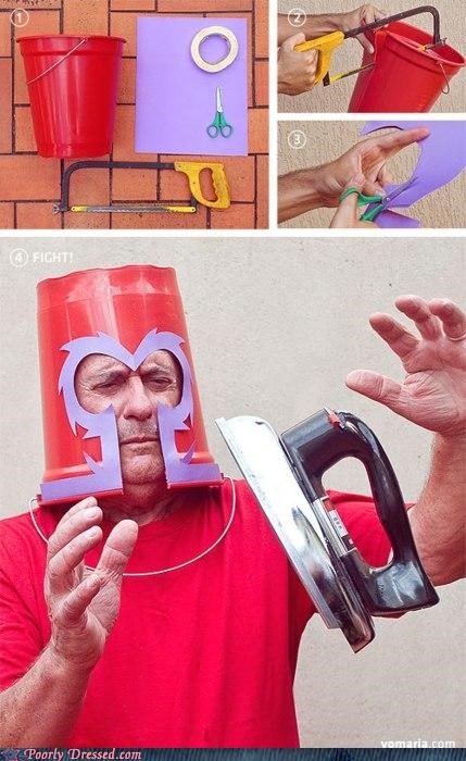 A Magneto Helmet Made Out of Plastic? Makes Sense