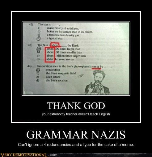 GRAMMAR NAZIS