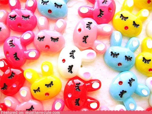 Kawaii Rabbit Cabochons