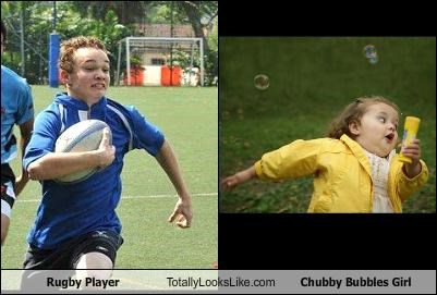 Rugby Player Totally Looks Like Chubby Bubbles Girl