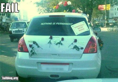 Wedding Motto FAIL