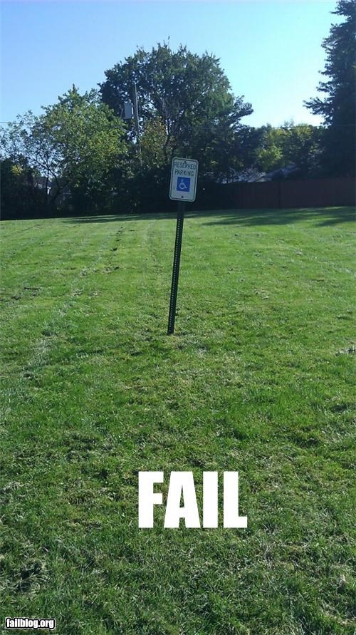Handicap Parking FAIL
