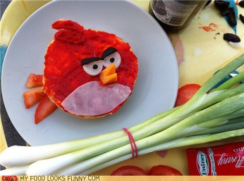 Angry Bird Sandwich