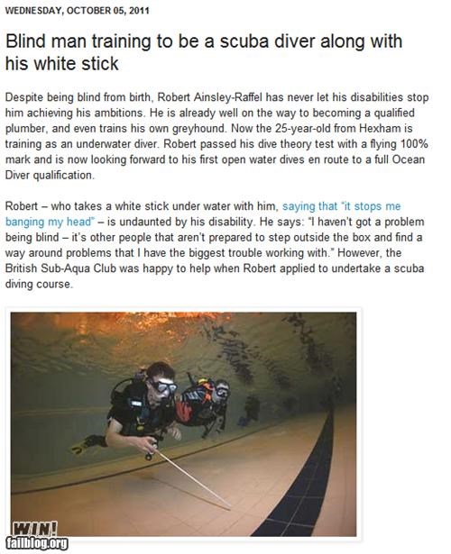 Completely Relevant News: Scuba WIN