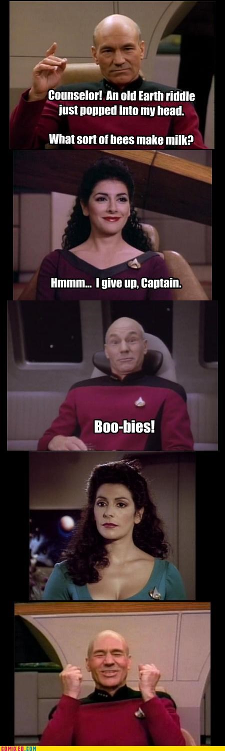 Nice Troi, Picard