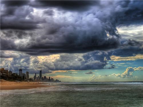 Storm Clouds over Gold Coast, Queensland, Australia