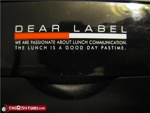 Even on a bad day lunch is a good pastime