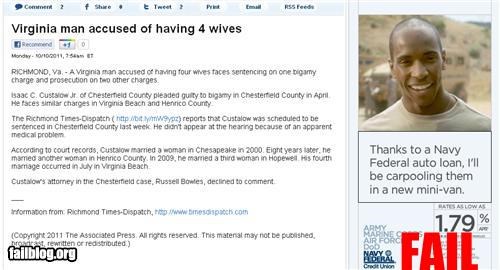 Probably Bad News: Ad Placement FAIL