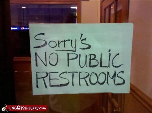 Sorry's thanks you for your business