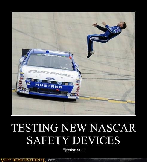 TESTING NEW NASCAR SAFETY DEVICES