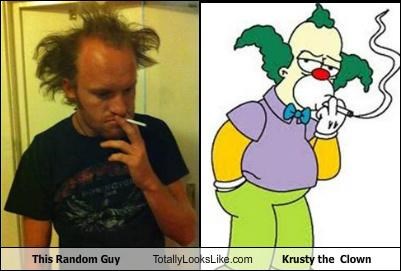 This Random Guy Totally Looks Like Krusty the Clown