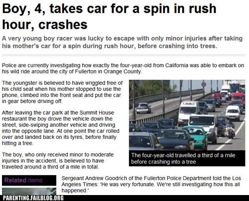 Public Parenting News: Wait Until Sunday, the Traffic's Lighter