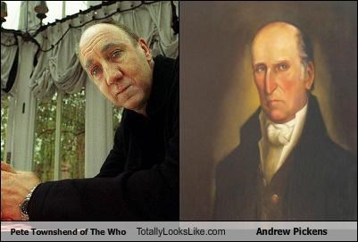 Pete Townshend of The Who Totally Looks Like Andrew Pickens