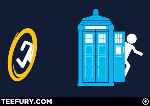 Doctor Who Meets Portal Tee of the Day