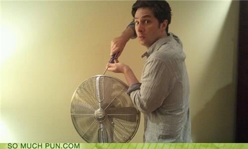 Zach Braff Screwing a Fan