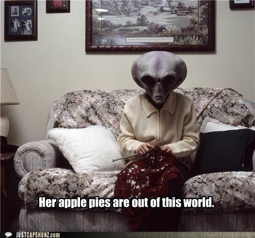 “Angry Alien Gramma” Capshun Contest: 2nd Runner Up!