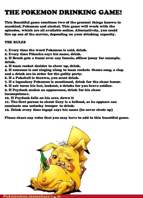 The Pokémon Drinking Game