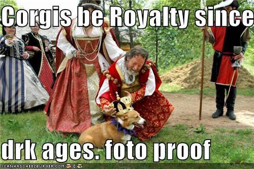 Corgis be Royalty since  drk ages. foto proof