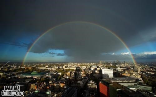 Mother Nature FTW: Double Rainbow in London