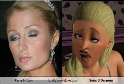 Paris Hilton Totally Looks Like Sims 3 Derpina