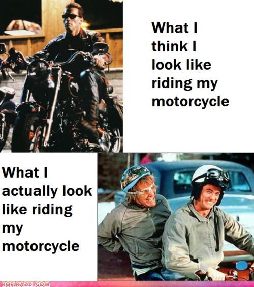 Riding a Motorcycle: Perception vs. Reality