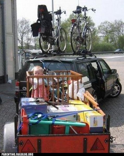 You're Looking at a Fine, that Baby isn't even Properly Strapped Down