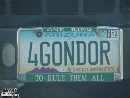 License Plate WIN