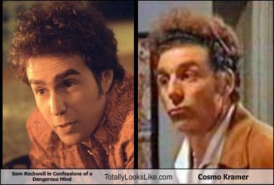 Sam Rockwell in Confessions of a Dangerous Mind Totally Looks Like Cosmo Kramer
