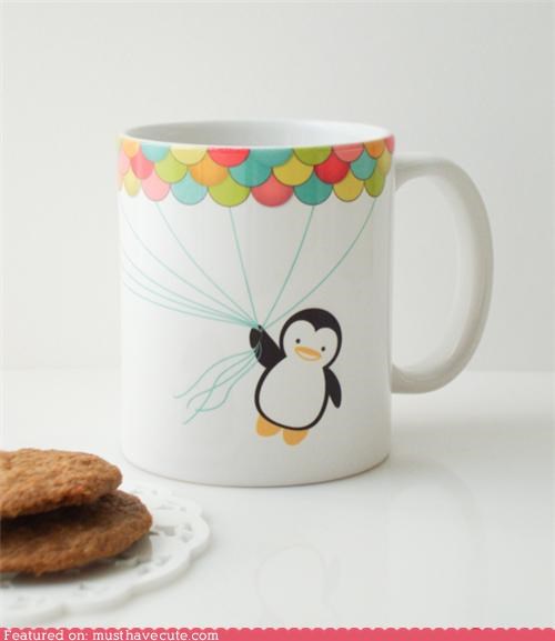 Fly High Penguin Mug