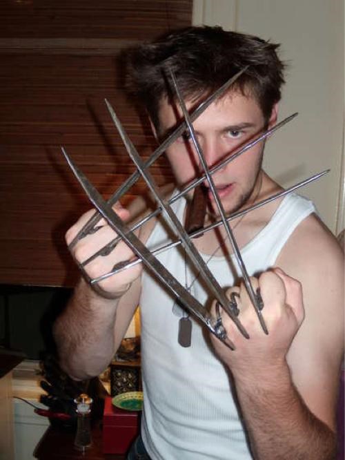 Homemade Wolverine Claws of the Day