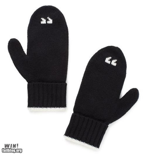 Air Quote Mittens WIN
