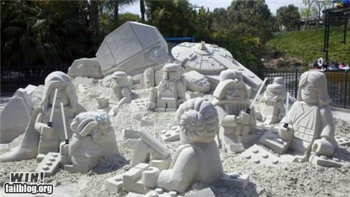 Lego Sand Sculpture WIN