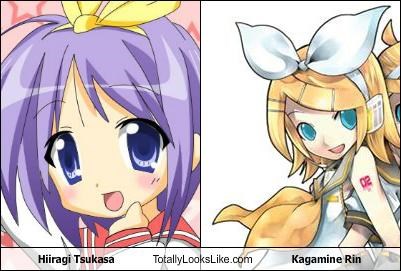 Hiiragi Tsukasa Totally Looks Like Kagamine Rin