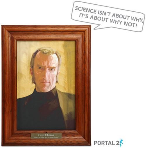 Talking Cave Johnson Portrait of the Day