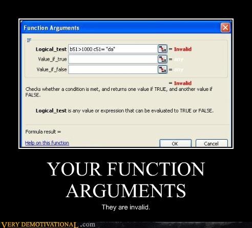 YOUR FUNCTION ARGUMENTS