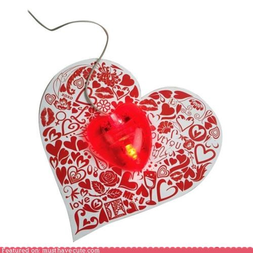 Heart Mouse Pad and Optical Mouse Set