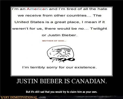 JUSTIN BIEBER IS CANADIAN 