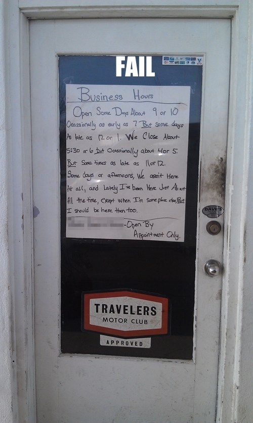 Ways to make your business not worth anyone's time and effort