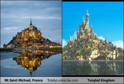 Mt Saint Michael, France Totally Looks Like Tangled Kingdom