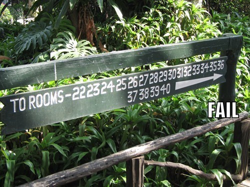 Sign Efficiency FAIL