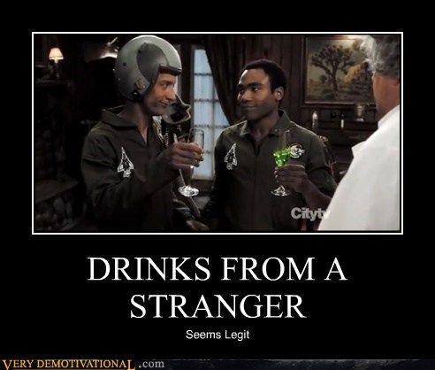 DRINKS FROM A STRANGER